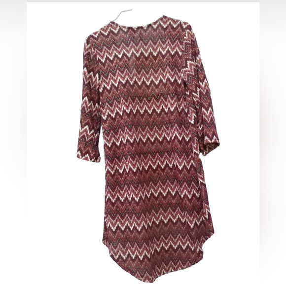 New Directions NWT Open Front Topper Sleeved Cape Women's Sz. S Print 3/4 Sleeve - Picture 2 of 14